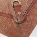 GUCCI GG Canvas Abbey Tote Bag Suede Pink Gold 141472 Auth YKZ110-15