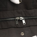 HERMES Her Line MM Hand Bag Canvas Gray Auth YKZ1100-17