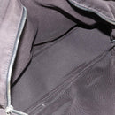 HERMES Her Line MM Hand Bag Canvas Gray Auth YKZ1100-10