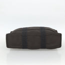 HERMES Her Line MM Hand Bag Canvas Gray Auth YKZ1100-5