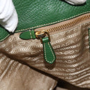 PRADA Tote Bag Canvas 2way Beige Gold Auth YKZ1102-22