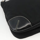 PRADA Shoulder Bag Nylon Black Silver Auth YKZ1103-17