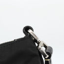 PRADA Shoulder Bag Nylon Black Silver Auth YKZ1103-9