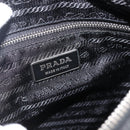 PRADA Shoulder Bag Nylon Black Silver Auth YKZ1103-19