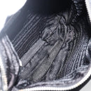 PRADA Shoulder Bag Nylon Black Silver Auth YKZ1103-11