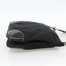 PRADA Shoulder Bag Nylon Black Silver Auth YKZ1103-4