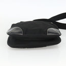 PRADA Shoulder Bag Nylon Black Silver Auth YKZ1103-5