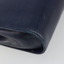Salvatore Ferragamo Gancini Shoulder Bag Leather Navy Gold Auth YKZ1104-16
