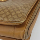 CELINE Macadam Canvas Shoulder Bag PVC Beige Gold Auth YKZ1105-10