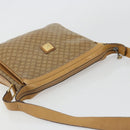 CELINE Macadam Canvas Shoulder Bag PVC Beige Gold Auth YKZ1105-6