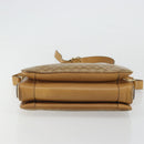 CELINE Macadam Canvas Shoulder Bag PVC Beige Gold Auth YKZ1105-9