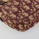 Christian Dior Trotter Canvas Schoudertas Rood Goud Authentiek YKZ1108-14