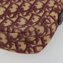Christian Dior Trotter Canvas Schoudertas Rood Goud Authentiek YKZ1108-15