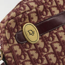 Christian Dior Trotter Canvas Schoudertas Rood Goud Authentiek YKZ1108-17