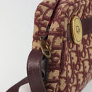 Christian Dior Trotter Canvas Schoudertas Rood Goud Authentiek YKZ1108-10