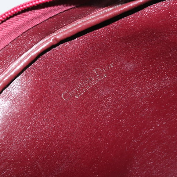 Christian Dior Trotter Canvas Schoudertas Rood Goud Authentiek YKZ1108