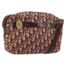 Christian Dior Trotter Canvas Schoudertas Rood Goud Authentiek YKZ1108-1