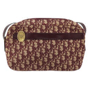 Christian Dior Trotter Canvas Schoudertas Rood Goud Authentiek YKZ1108-13