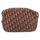 Christian Dior Trotter Canvas Schoudertas Rood Goud Authentiek YKZ1108-2