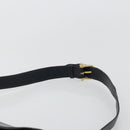 CELINE Horse Carriage Shoulder Bag Leather Navy Gold Auth YKZ1109-8