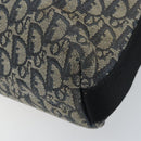 Christian Dior Trotter Canvas Shoulder Bag Navy Silver Auth YKZ111-16