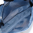Christian Dior Trotter Canvas Shoulder Bag Navy Silver Auth YKZ111-11