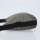 Christian Dior Trotter Canvas Shoulder Bag Navy Silver Auth YKZ111-4