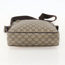 GUCCI GG Supreme Shoulder Bag PVC Beige Gold 201448 Auth YKZ1110-5