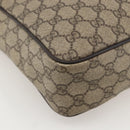 GUCCI GG Supreme Shoulder Bag PVC Beige Gold 201448 Auth YKZ1110-16
