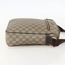GUCCI GG Supreme Shoulder Bag PVC Beige Gold 201448 Auth YKZ1110-4