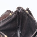 FENDI Zucca Canvas Shoulder Bag Black Brown Auth YKZ1111-19