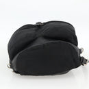 PRADA Backpack Nylon Black Silver Auth YKZ1112-5