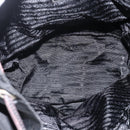 PRADA Backpack Nylon Black Silver Auth YKZ1112-11
