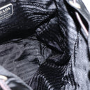 PRADA Backpack Nylon Black Silver Auth YKZ1112-22
