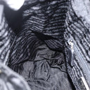 PRADA Backpack Nylon Black Silver Auth YKZ1112-23