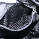 PRADA Backpack Nylon Black Silver Auth YKZ1112-25