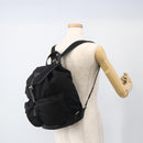 PRADA Backpack Nylon Black Silver Auth YKZ1112-27
