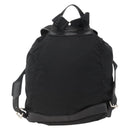 PRADA Backpack Nylon Black Silver Auth YKZ1112-2