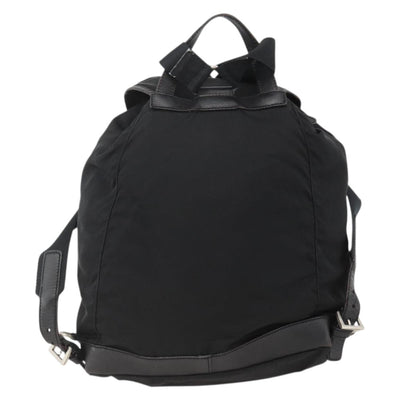 PRADA Backpack Nylon Black Silver Auth YKZ1112 - 0