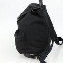 PRADA Backpack Nylon Black Silver Auth YKZ1112-4