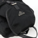 PRADA Backpack Nylon Black Silver Auth YKZ1112-6