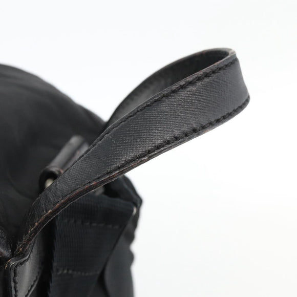 PRADA Backpack Nylon Black Silver Auth YKZ1112