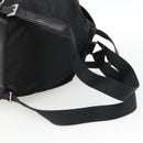 PRADA Backpack Nylon Black Silver Auth YKZ1112-9