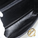 GUCCI GG Canvas Shoulder Bag Black Gold Auth YKZ1114-11
