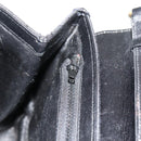 GUCCI GG Canvas Shoulder Bag Black Gold Auth YKZ1114-20