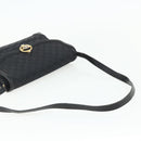 GUCCI GG Canvas Shoulder Bag Black Gold Auth YKZ1114-7