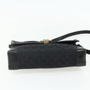GUCCI GG Canvas Shoulder Bag Black Gold Auth YKZ1114-5