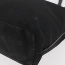PRADA Tote Bag Nylon Zwart Zilver Auth YKZ1116-14