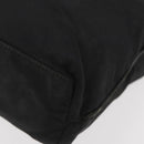 PRADA Tote Bag Nylon Zwart Zilver Auth YKZ1116-16