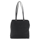 PRADA Tote Bag Nylon Zwart Zilver Auth YKZ1116-2